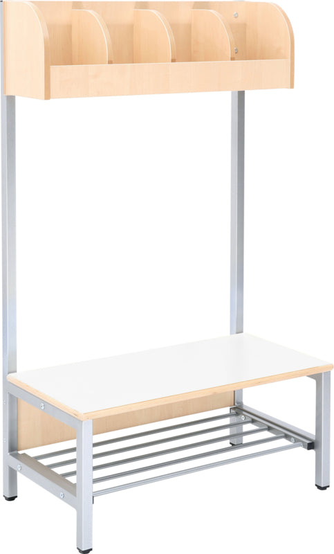 Flexi garderobe 4, zithoogte 35 cm - wit