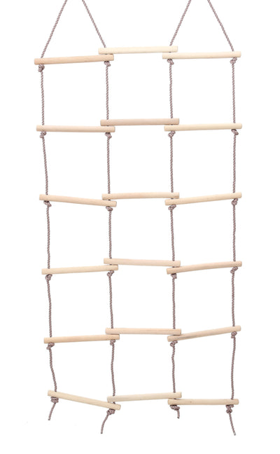 Drievoudige touwladder