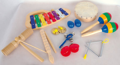 Muziekinstrumenten set voor 10 kinderen