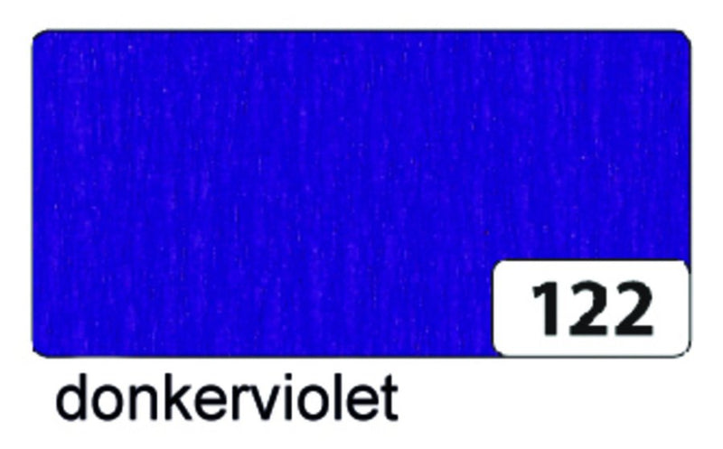 Crepepapier 250x50cm nr122 donker violet