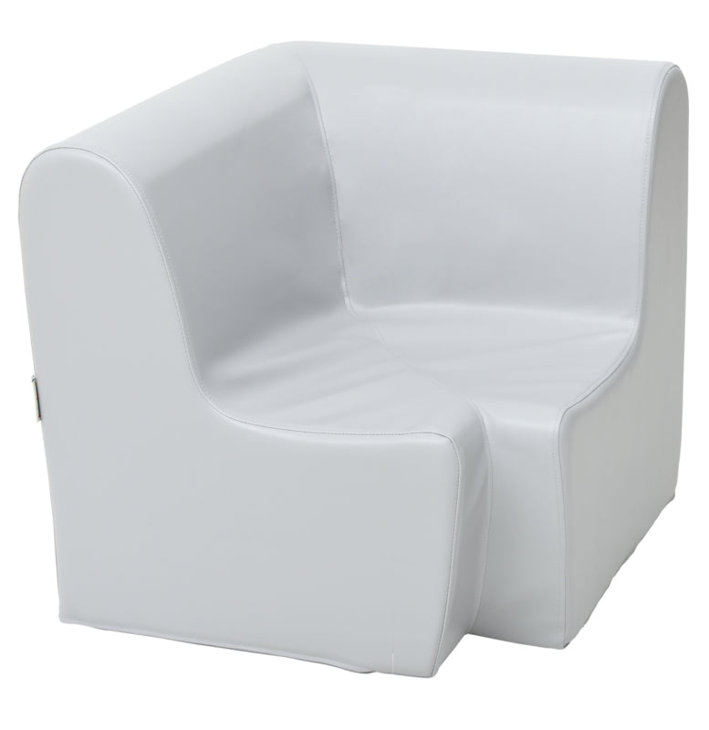 Hoge hoekbank 65,5cm zithoogte 34cm - Grijs