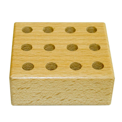 Potlodenblok hout voor 12 potloden