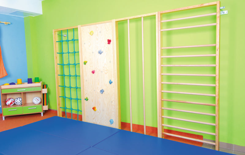 Wandrek met 2 verticale sporten