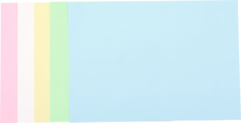 tekenpapier 80 grams 100vel 21x29,7cm 10 kleuren - Assorti pastel
