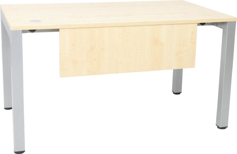 Afscherming dicht voor bureau 140 cm.