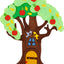 Muur decoratie appelboom 130x80cm - 4 Seizoenen
