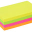 Memoblaadjes Quantore 76x127mm neon assorti 4 kleuren