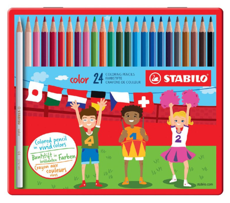 Kleurpotloden STABILO Color 979 blik Ã 24 kleuren