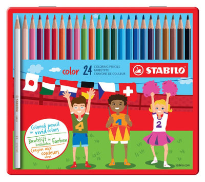 Kleurpotloden STABILO Color 979 blik Ã 24 kleuren