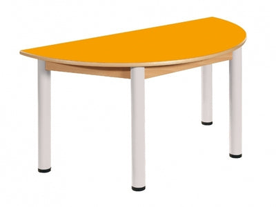 Halfronde tafel verstelbaar