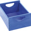 Houten bak - blauw