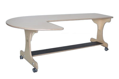 Hoogzit J-tafel 180 cm - berken