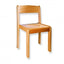 Houten stapelstoel