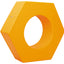 Foam zeshoek 120x30cm - Oranje