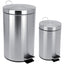 Afvalbak pedaalemmer RVS mat rond 3 liter
