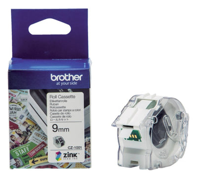 Labeletiket Brother CZ-1001 9mmX5m kleur opdruk