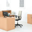 INTRATA bureaustoel met hoge rugleuning, zwart - beige