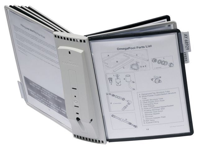 Durable Zichtpaneel wandhouder SherpaÂ® Display Inclusief 10 zichtpanelen