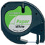 Labeltape Dymo Letratag 91200 papier 12mm zwart op wit