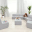 Medium zitbank 75cm zithoogte 26cm - Grijs