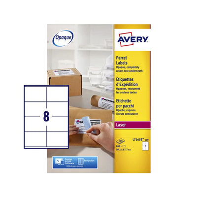 Etiket Avery L7165B 99.1x67.7mm blockout 800stuks