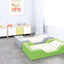 Foam bed met uitsparingen 128x75x25cm - Lime groen