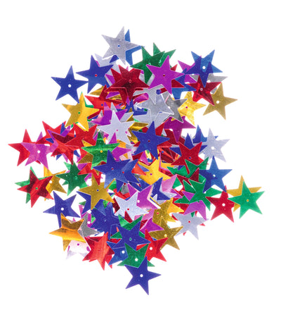 Pailletten mix 25x25mm 6 gram - Grote sterren