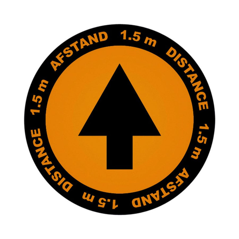 Vloersticker Metafas pijl twee-talig Ã˜20cm