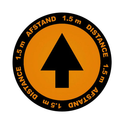 Vloersticker Metafas pijl twee-talig Ã˜20cm