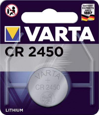 Batterij Varta knoopcel CR2450 lithium blister Ã 1stuk