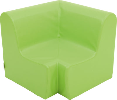 Hoge hoekbank 65,5cm zithoogte 34cm - Lichtgroen