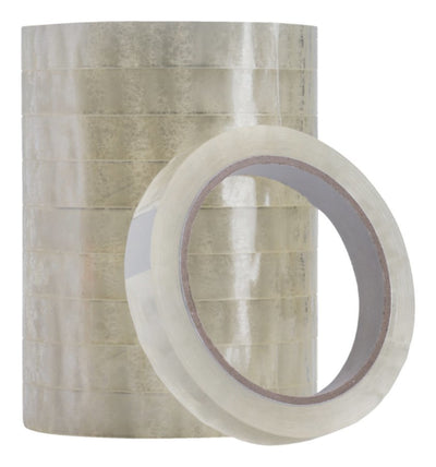 10 rol Plakband Quantore 15mmx66m transparant
