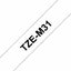 Labeltape Brother P-touch TZE-M31 12mm zwart op mat transparant
