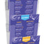 4 stuks Folderhouder OPUS 2 A4 wand staand koppelbaar transparant