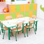 Rechthoekige Quint-tafel 115 x 65 cm. 40-58cm hoogte verstelbaar groen