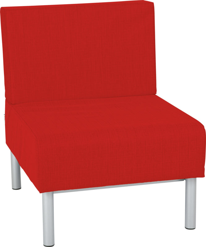 Enkele bank, brandvertragend 2, donkerrood