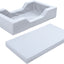 Foam bed met uitsparingen 128x75x25cm - Grijs