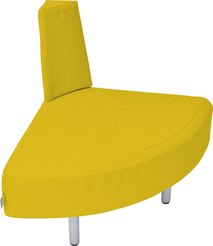 Externe bank, brandvertragend 2, mosterd