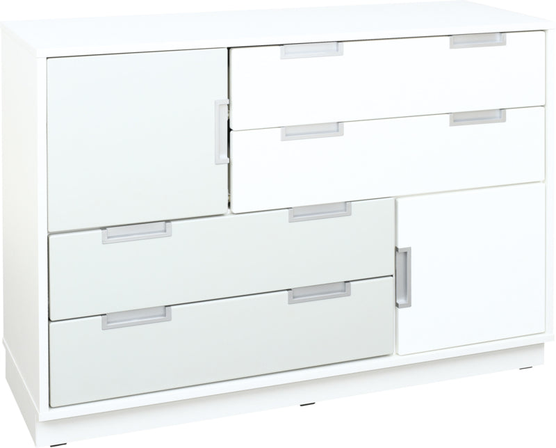 Quadro - M asymmetrische kast voor brede laden