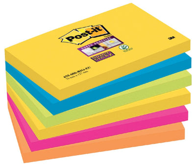 Memoblok 3M Post-it 655-SSRO Super Sticky 76x127mm Rio