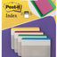 Indextabs 3M Post-it 686 strong recht 38x50.8mm 4 kleuren