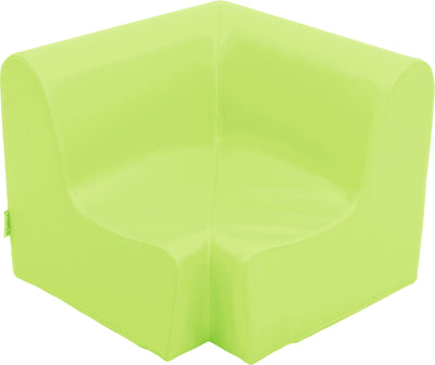 Lage hoekbank 51,5cm zithoogte 20cm - Lichtgroen