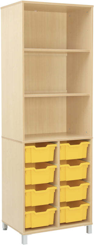 Opzetkast voor XL kasten met plastic bakken