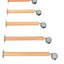 Set van 4 mix poten voor Flexi tafelbladen - hoogte: 76 cm