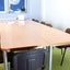 Rechte tafel in een esdoorn kleur