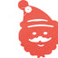 Papieren slinger - kerstman
