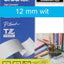 Labeltape Brother P-touch TZE-535 12mm wit op blauw