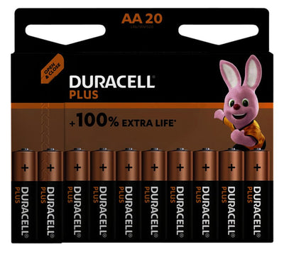 Batterij Duracell Plus 20xAA
