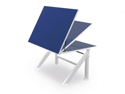 Verstelbare tafel blauw