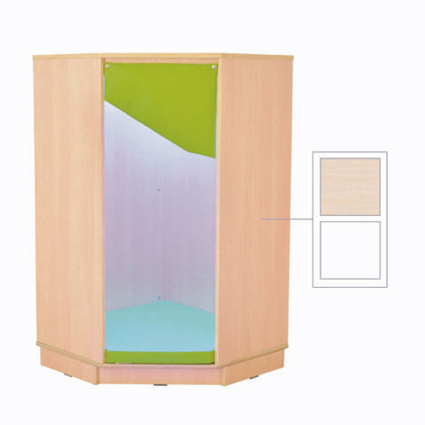 Quadro relax hoekmeubel 72x72x124,2cm - Esdoorn/wit